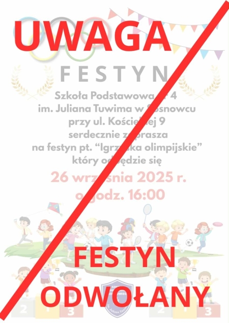 FESTYN SZKOLNY - odwołany