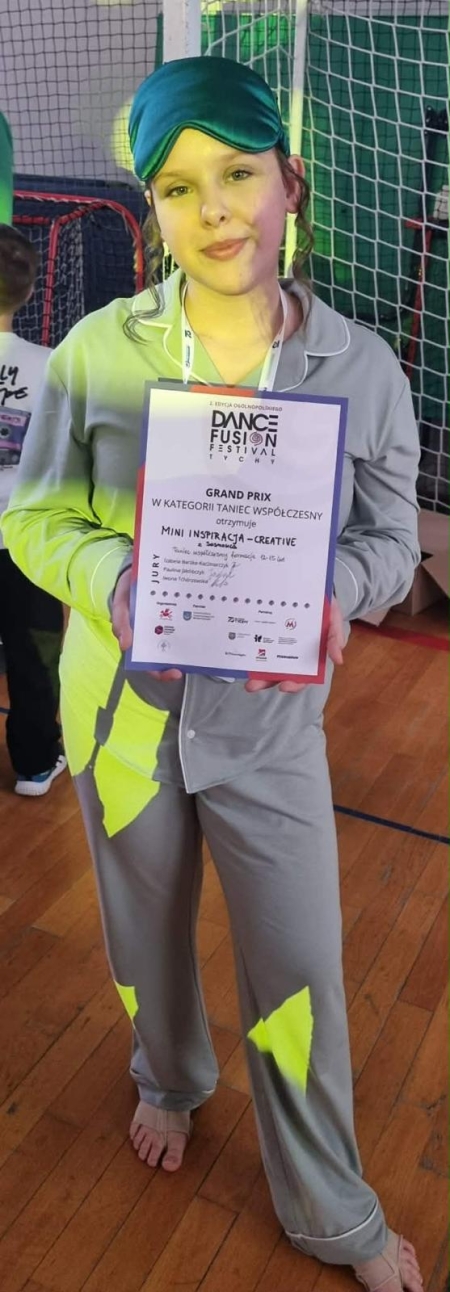  Kolejny taneczny sukces Zosi Świstek z klasy 6B 