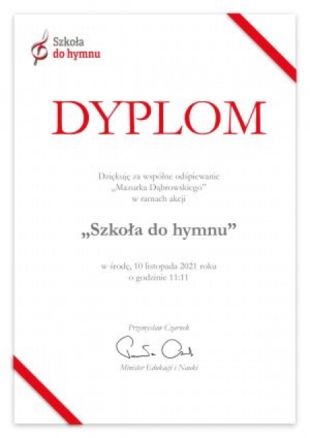 ''Szkoła do hymnu''