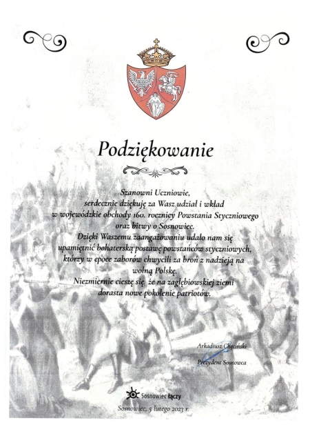 Podziękowania 