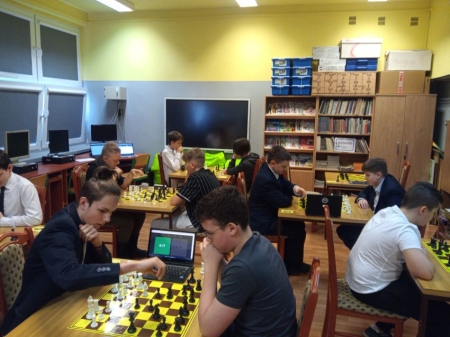 Turniej szachowy w ZSO 5 w Sosnowcu
